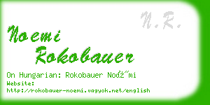 noemi rokobauer business card